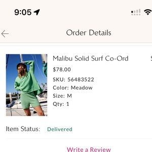 Free People Malibu Solid Surf Co-Ord